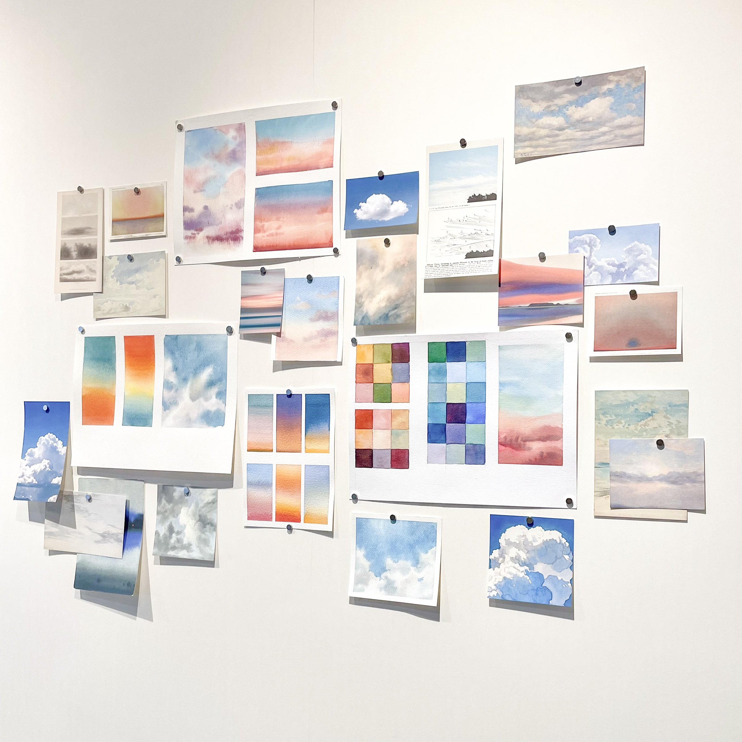 Watercolor cloud study